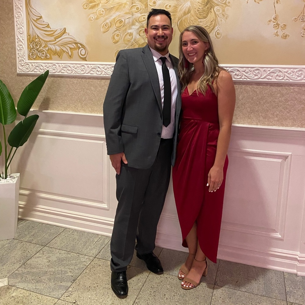 Express, red formal dress, size 6